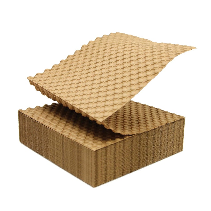 Elementree Paper Bubble Wrap Sheets for Packing, Moving, & Shipping - 12" x 12" x 250' - Eco-Friendly Kraft Bubble Paper - Recyclable Cushioning Wrap - Made in the USA (01913) - Image 1